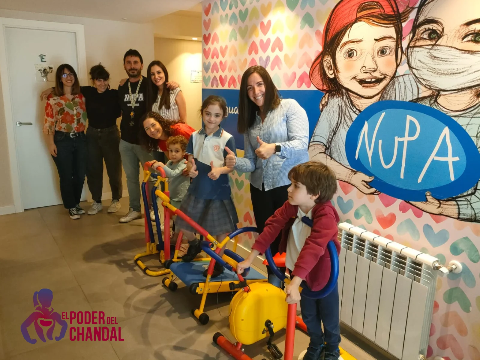 NUPA disfruta del MiniGym gracias a El Poder del Chandal
